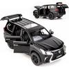 1/32 Scale Lexus LX570 Off-Road In Luxury SUV Model Car, Zinc Alloy Pull Back Toy Car with Sound and Light for Kids Boy Girl Gift