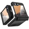 GW181 For Samsung Galaxy Z Flip7 FE 5G/Flip6 5G Kickstand Case Litchi Texture PU+PC Phone Back Cover