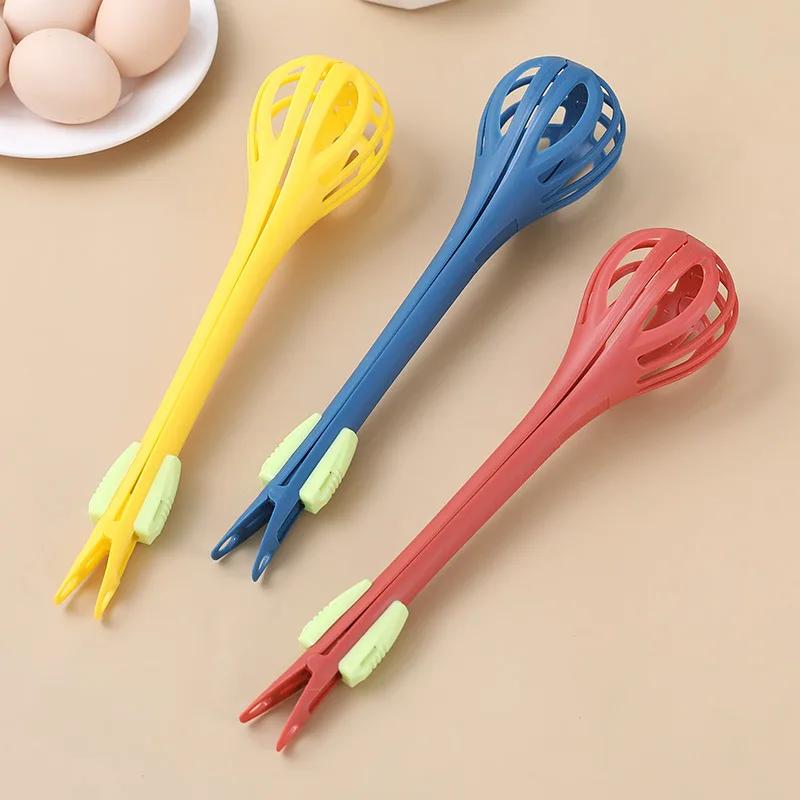 Batidor de huevos multifuncional, batidor de leche, pinzas para pasta, pinzas para alimentos, batidora manual, herramienta para hornear crema de cocina, accesorios de cocina