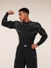GYMSHARK Heren Storm Naadloos Lange Mouwen Sneldrogend Compressie Shirt voor Sport & Fitness