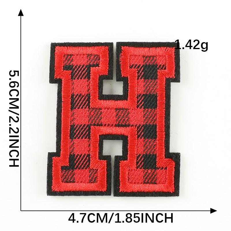 Computer Embroidery Label Cloth Embroidery English Alphabet Embroidery Badge Sticker Clothing Accessories Hat Accessories Patch Cloth Sticker