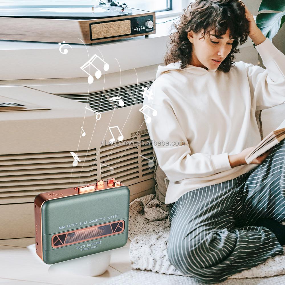 Factory  Stereo Cassette Player Capture Tape Recorder Walkman Built in Speaker with Tape to MP3 Converter