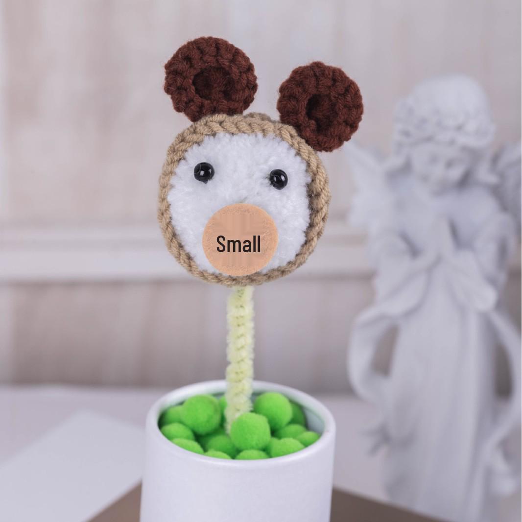 Brocade Ping Pong Chrysanthemum DIY Cute Cartoon Bouquet Head Accessory Pack 10CM