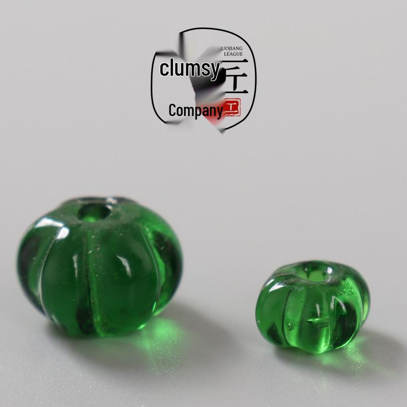 Multicolor Glazed Pumpkin Beads: Tibetan Style DIY Beads for Bracelets, Necklaces, and Accessories