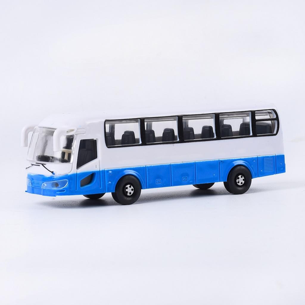 4 lot 1:100 HO Gauge Plastic Bus Model Street Parking Buildings Accessory