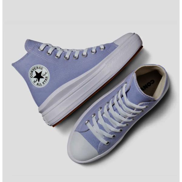 Converse Lightweight High Top Canvas Sneakers Platform Lilac A08294c