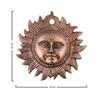 Decorative Sun Face Idol Wall Hanging, Vastu Items For Home For Good Luck Metal Surya Statue For Positivity, Copper 2