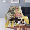 Spy X Family Cartoon Kawaii Anya Anime Decken Weiche Warme Flanell Überwurfdecke Abdeckung für Wohnzimmer Picknick Reisen Zuhause Sofa