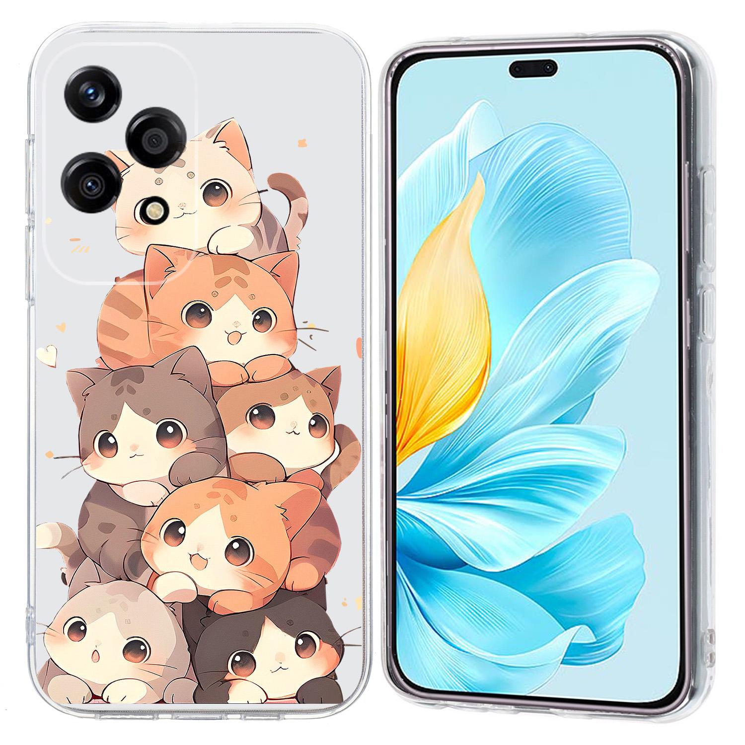 

For Honor 200 Lite Case Pattern Printing Shockproof Soft TPU Phone Cover C