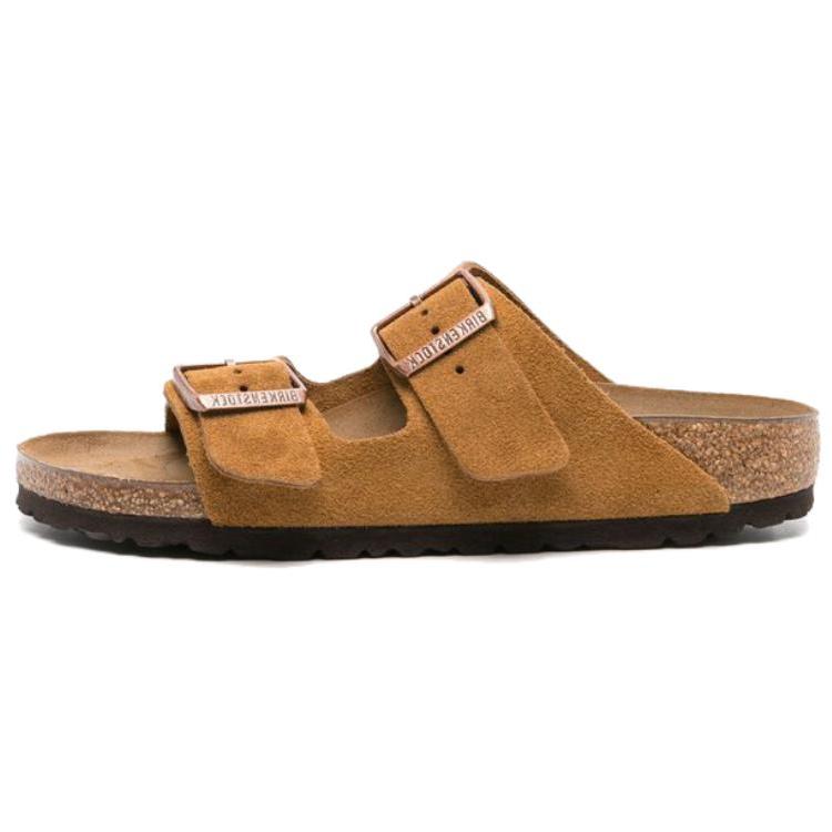 Birkenstock Abrasion Resistant Slide Slippers Unisex Brown 1027162 38