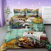 Anime One Piece Duvet Cover Set Japanese Cartoon Brooke Luffy Bedding Set Twin Full Size Bedroom Bed Decor Teens Boys Boys Gifts