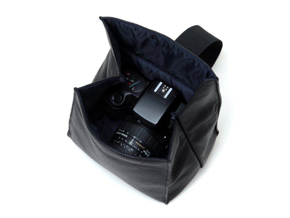 Leather Camera Pouch L Size <casual Shooting> ACAM-78BLK