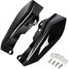PBYMT Gloss Vivid Black Mid Frame Air Heat Deflectors Compatible for Harley Touring Street Glide Electra Glide Road King 2009-2016 Models Without