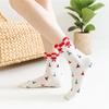 Cute Christmas Socks Funny Snowman Penguin Santa Happy Elk Printed Thicken Middle Tube Sox for Girls Boys Cozy Warm Gifts