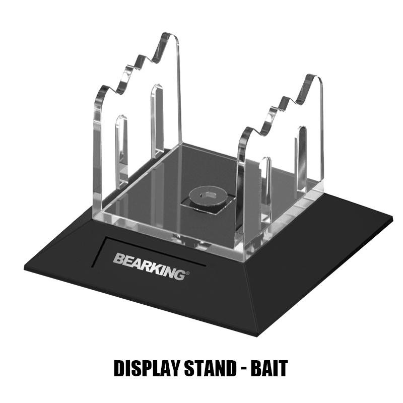 BEARKING High Transparency Display Stand PC Fishing Reel False Bait Display Storage Trapezoidal Chassis Anti Tipping