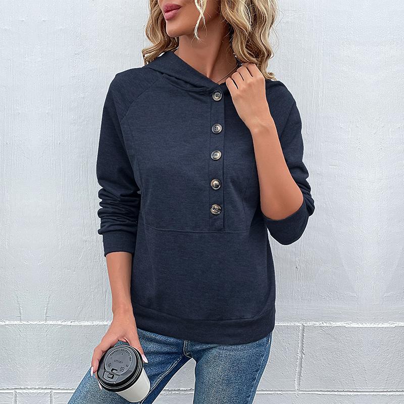 YYFS Hanorace și hanorace cu glugă cu mânecă lungă, ocazional, cu glugă, cu imprimeu în culori uni