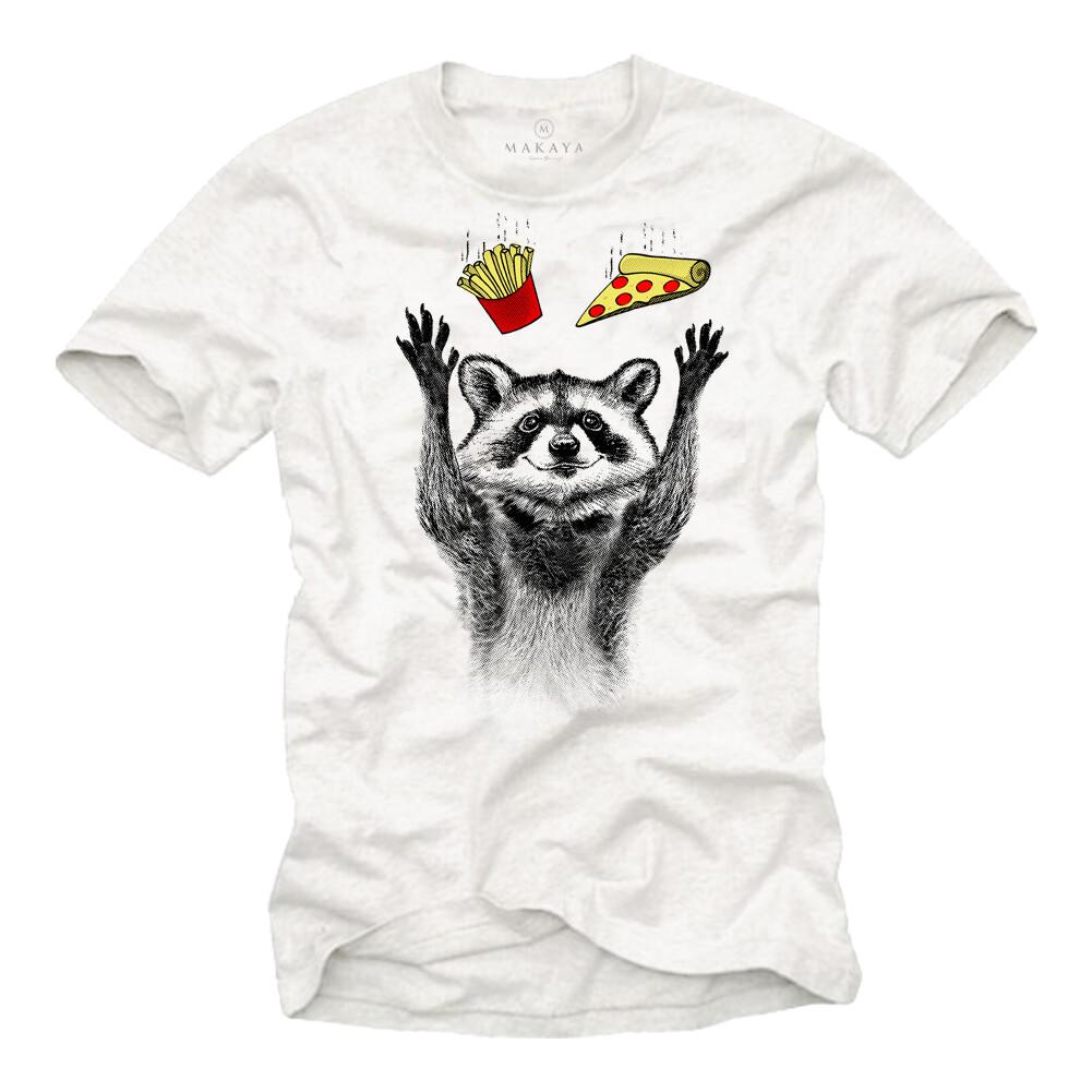 26 Raccoon Animal Print T-Shirt Funny Gifts For Mens Boys Men Raccoon- Unisex T-Shirt M