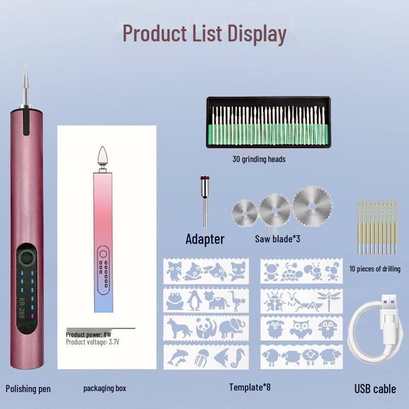 HANGDIAN A288 Mini Electric Nail & Carving Tool CN plug (adapter included)