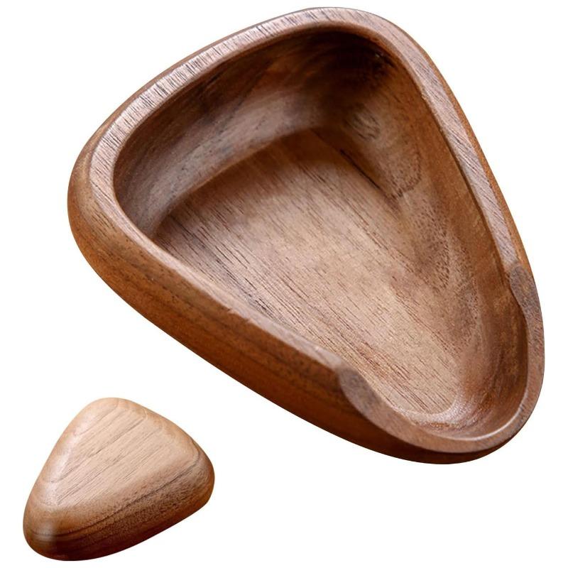 Walnut Coffee Weighing Bean Plate Anti-static Spray Coffee Powder Connecting Bean Plate Tea Spoon Shovel Weighing and Packing
