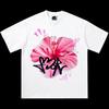 GRAFFITI HIBISKUS Grafisches Boxy Unisex T-Shirt