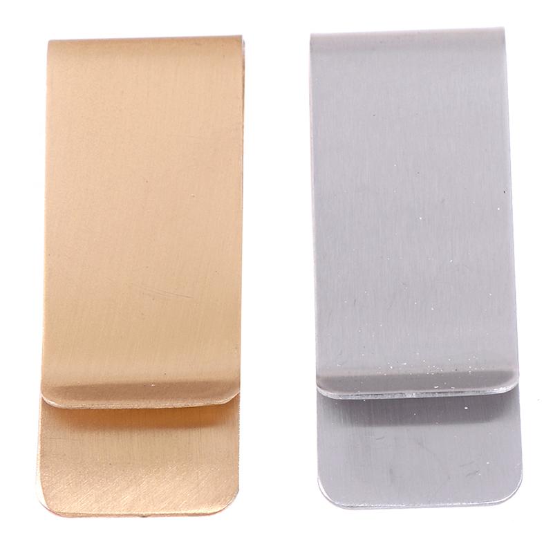 Slim Stainless Steel Men Purse Cash Money Clip Wallet Credit Card Holder