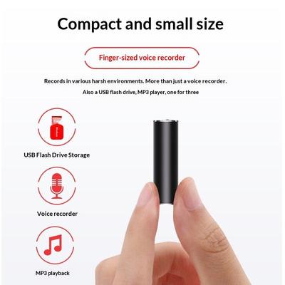 Pen Drive Digital Caneta Gravador de Áudio Som Voz 8GB / 16GB / 32GB Gravação Contínua 22 Horas Gravador USB