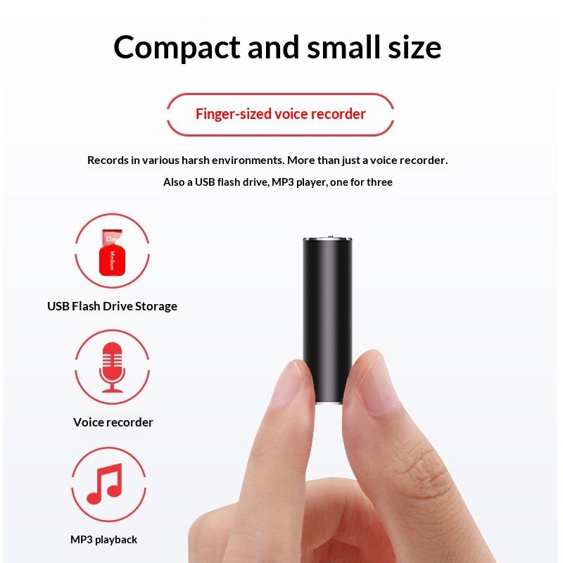 U-disk Digital Pen Audio Sound Voice Recorder 8GB / 16GB / 32GB Record Continue Recording 22 Hours USB Recorder