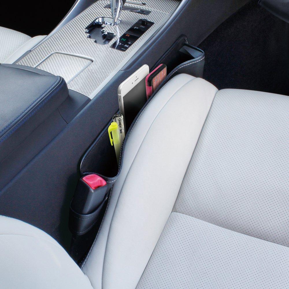 Tsuchiya Yac Car Storage Seat Side Pocket, Pocket, Black, PF-330