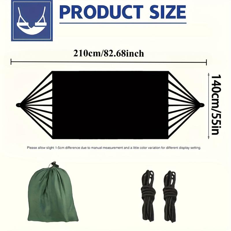 1Set Hammock with Straps and Storage Bag Suitable for Beach Picnics, Hiking,Lightweight and Durable Outdoor Lounge Chairs,Swings