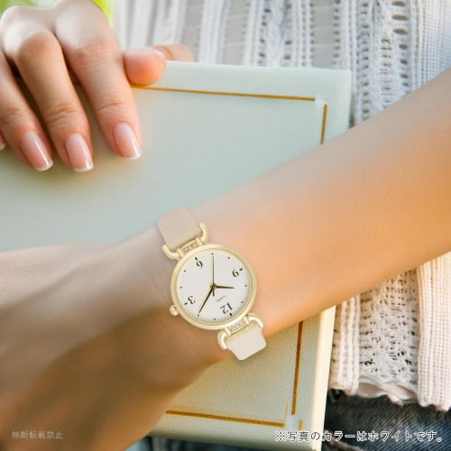 Fieldwork Women's Analog Watch with Leather Strap and Sparkling Stones, Jewelia Pink, JN044-2