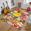 Custom Curious George Mat Personalized Name, Polyester Washable Indoor Entryway Rug, Gift for Christmas, Easter, Thanksgiving Day