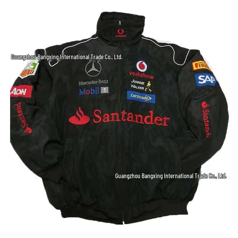 F1 Embroidery Racing & Cycling Suit - Retro American Style Jacket for Men & Women