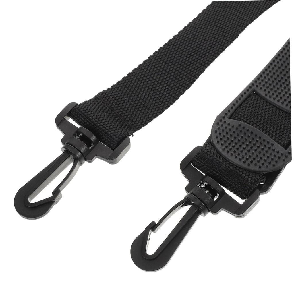 NOLITOY Violin Case Strap 80cm Shoulder Belt Replacement Strap with Shoulder Plastic Black Pad, Lightweight, Hook,