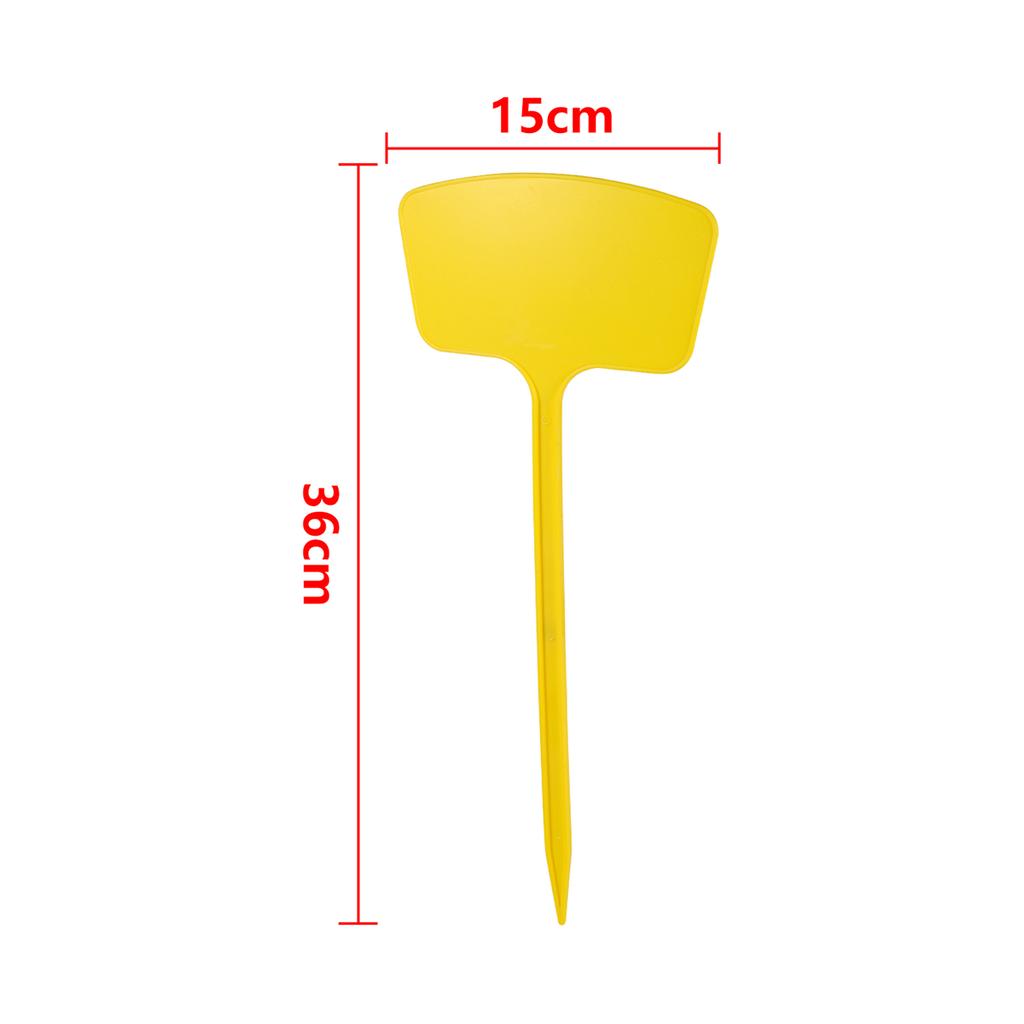 Fan-Shaped Plant Sign Ground Insertion Potted Flower Succulent Label Garden Thickened Plastic T-Shaped Waterproof Tag 1/10/20Pcs