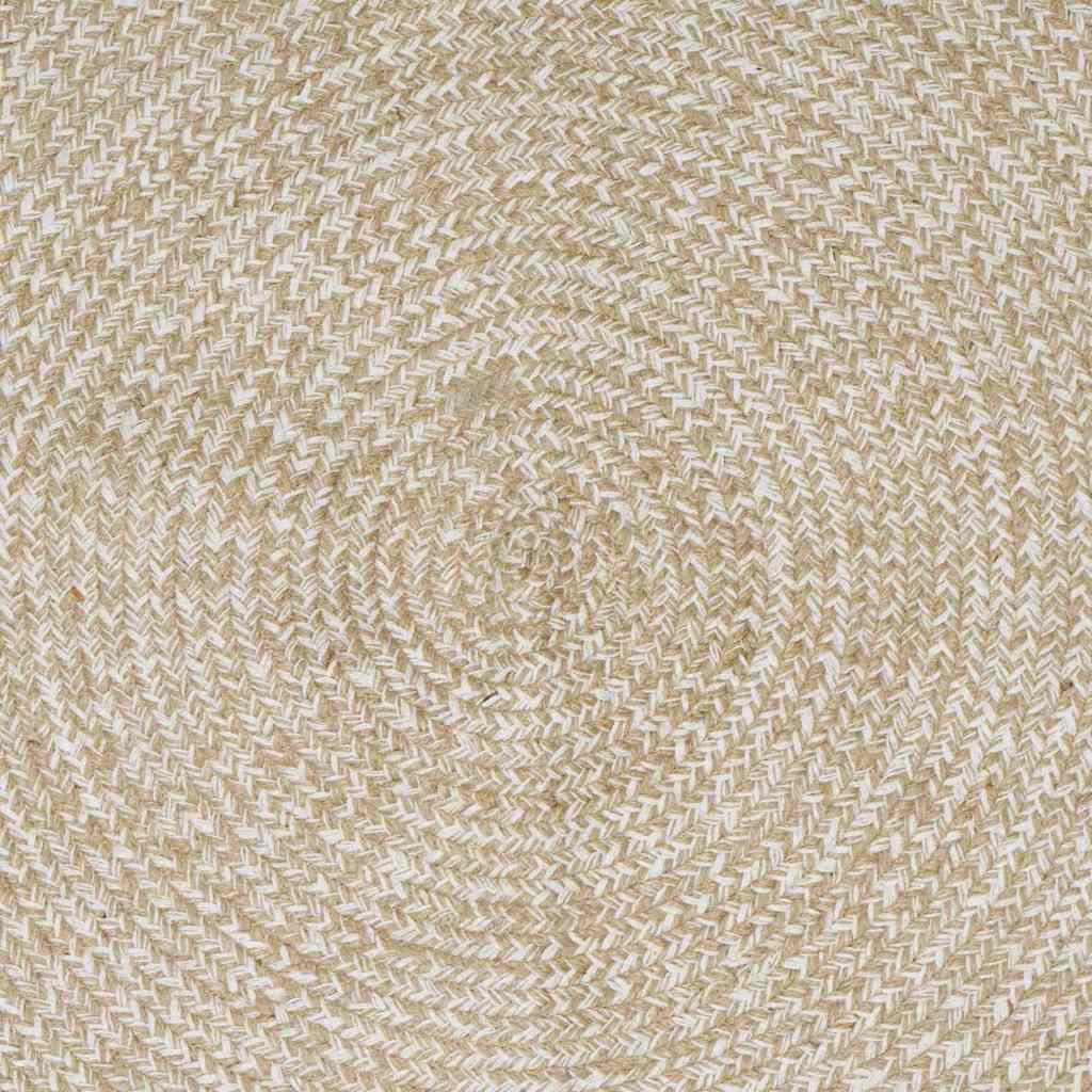 Area Rugs Natural and White 120 x 170 cm Jute
