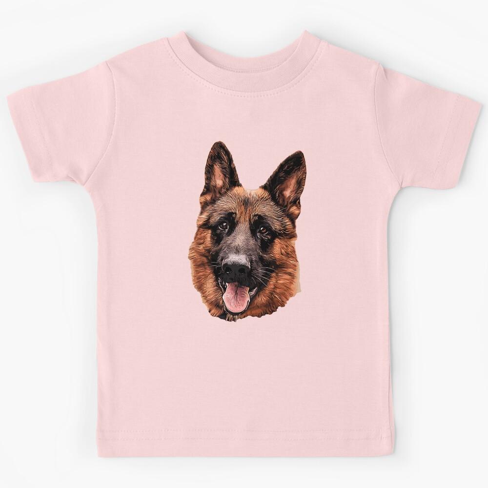 German Shepherd Head Tilt Kids T-Shirt 160