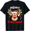 T-shirt Famiglia Renna Buon Natale Xmas Uomo Donna