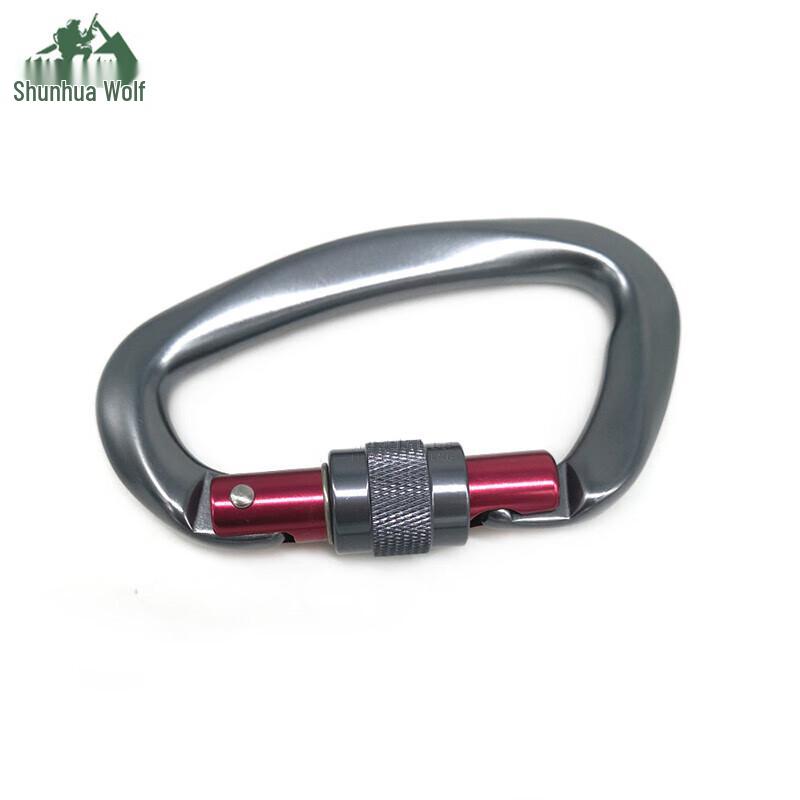 

Shun Hua Lang 25KN Aviation Aluminum D-Shape Screw Lock Carabiner