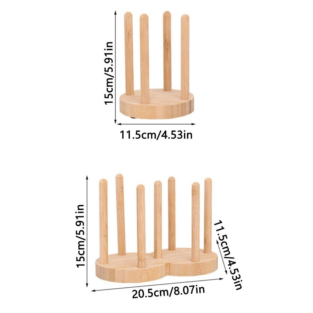 Round Disposable Cup Storage Holder 1/2 Grids Water Cup Organizer Wood Paper Cup Dispenser  Kitchen