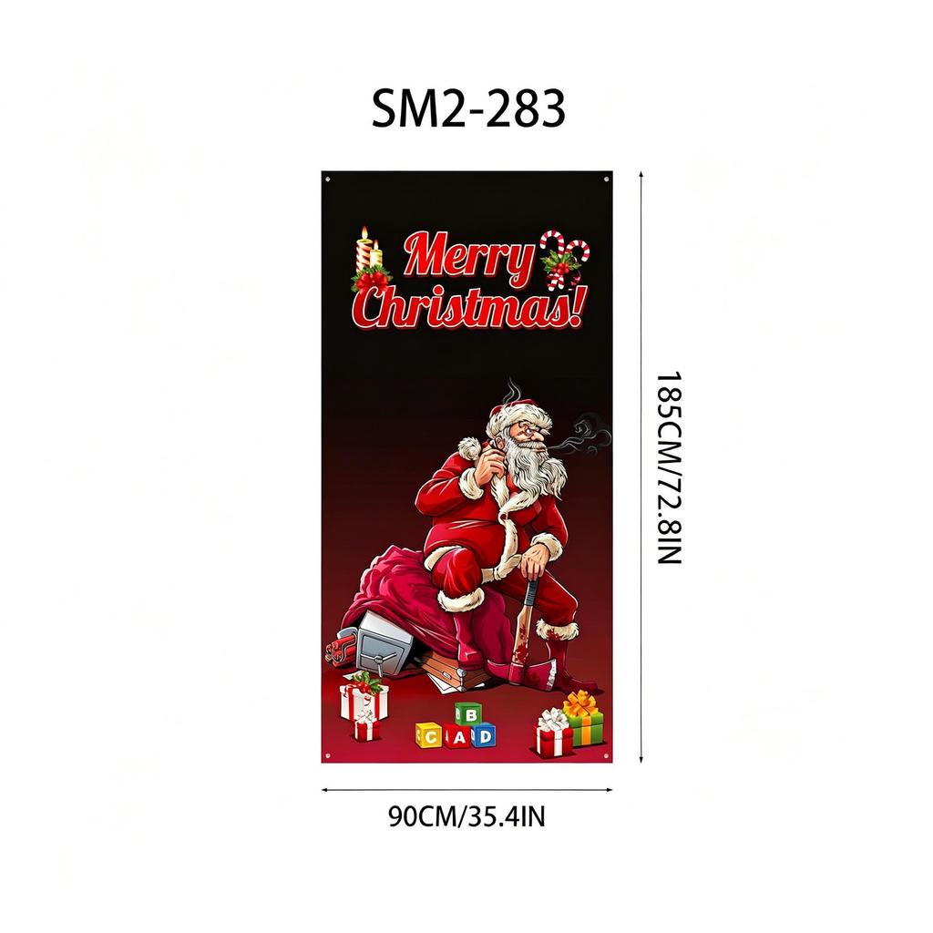 Santa Claus Christmas Hanging Cloth Background Decoration