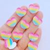 20Pcs New Mini Cute Shiny Love Heart/Stars Flat Back Acrylic Cabochons Scrapbooking DIY Jewelry Craft Decoration Accessories