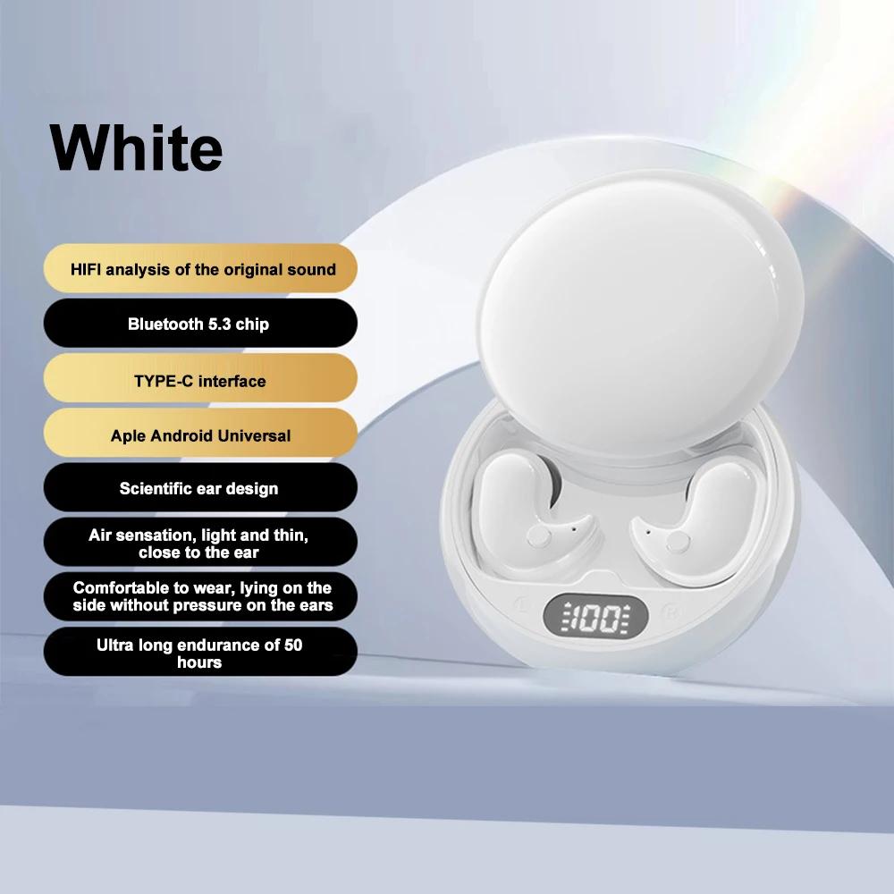 2025 Mini Deep sleep Earbuds Bluetooth 5.3 Waterproof Earphone Noise Reduction Hidden Sports Headset Invisible Sleep Headphones