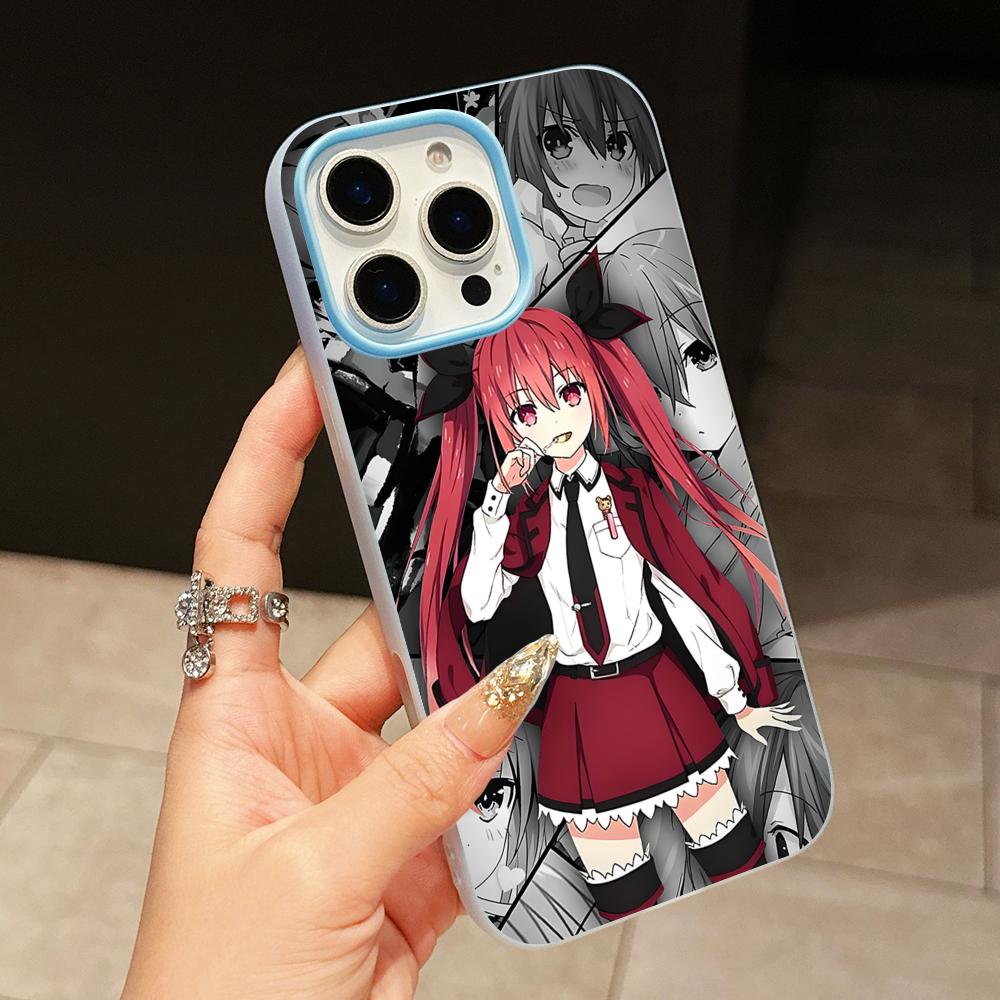 

Date a Live Kotori Itsuka Jelly Double layer Light Blue Mobile Phone Case for iPhone 17 16 15 14 13 12 11 Air Pro Max Plus iPhone 12 Pro Max