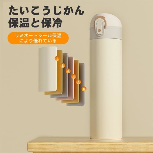 500ml 316 Stainless Steel Water Bottle, Hot/Cold Insulation, Vacuum Insulated, One-Touch Opening (Pink)