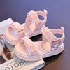 Girls' Summer Sandals2026New children's soft-soled Velcro open-toe beach shoes for girls, suitable for older children and princess shoes