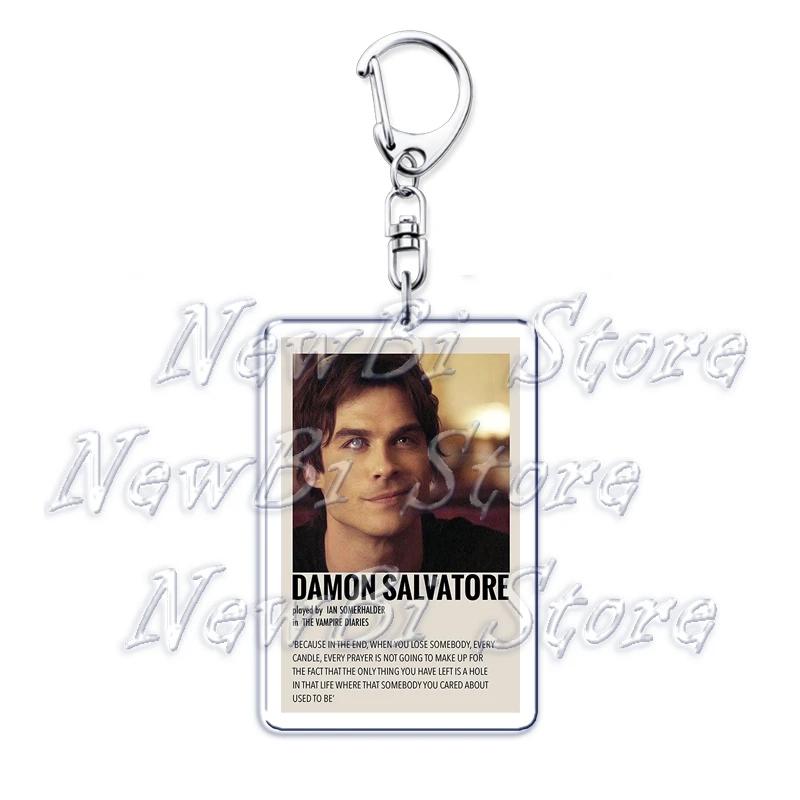 The Vampire Diaries Twilight Keychain for Accessories Damon Stefan Salvatore Elena Bella Swan Edward Cullen Key Chain Keyring