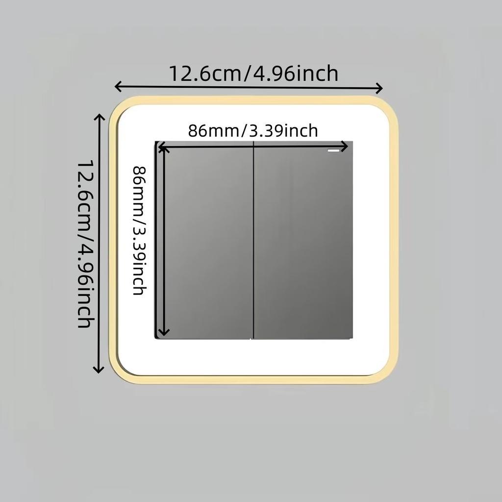 Modern Light Switch Sticker Acrylic Dustproof Switch Outlet Protective Cover Switch Wall Sticker For Living Room Home Decor
