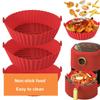 Silicone Basket Pot Tray Air Fryer Baking Tray Circular Air Fryer Liners Food Grade Non Stick Air Fryer Basket Reusable Oven Mat