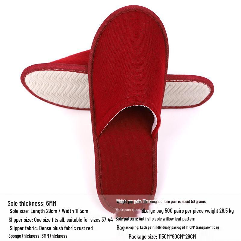 Disposable Non-slip Slippers for Hotels, B&Bs, and Beauty Salons