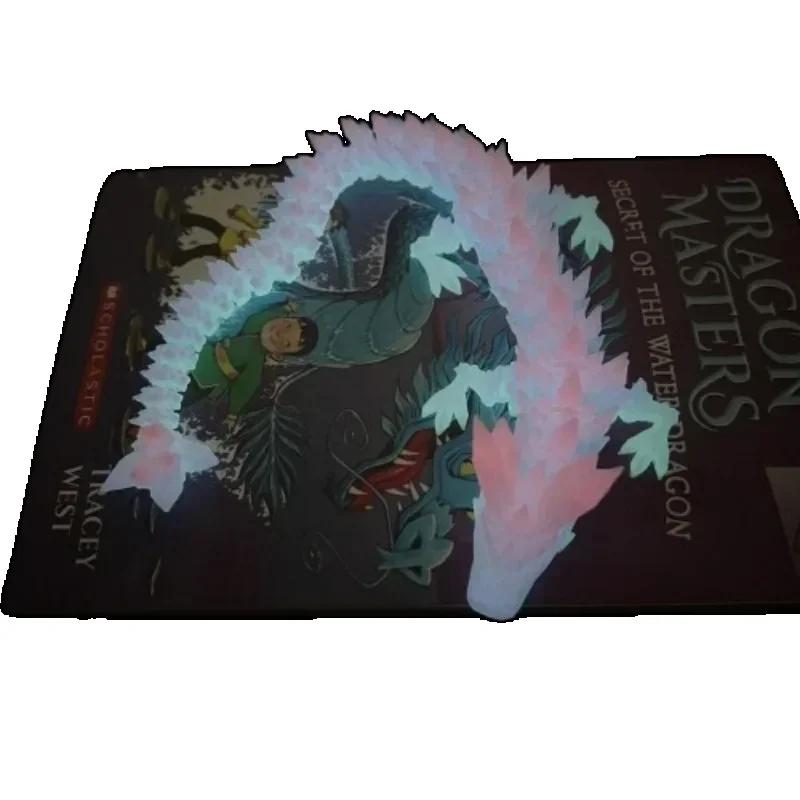 Impression 3D Modèle d'Animation Dragon Chinois Décorations d'Aquarium Paysage Aquatique Dragon de Cristal Luminescent dans le Noir Poupées# Couleur: 29cm